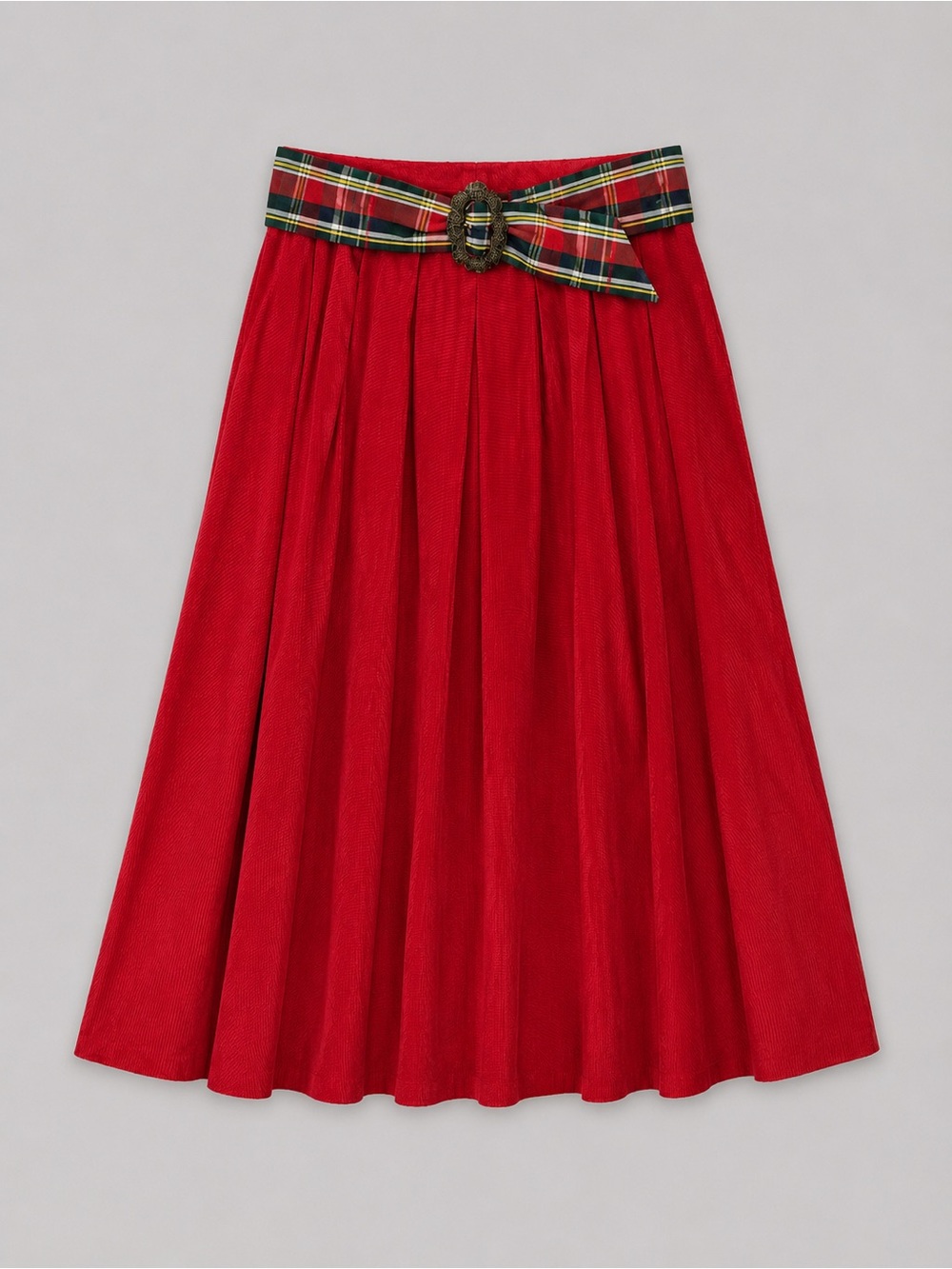 Vintage 90s Susan Bristol Pleated Midi Skirt Size 14 New Dead Stock Holiday